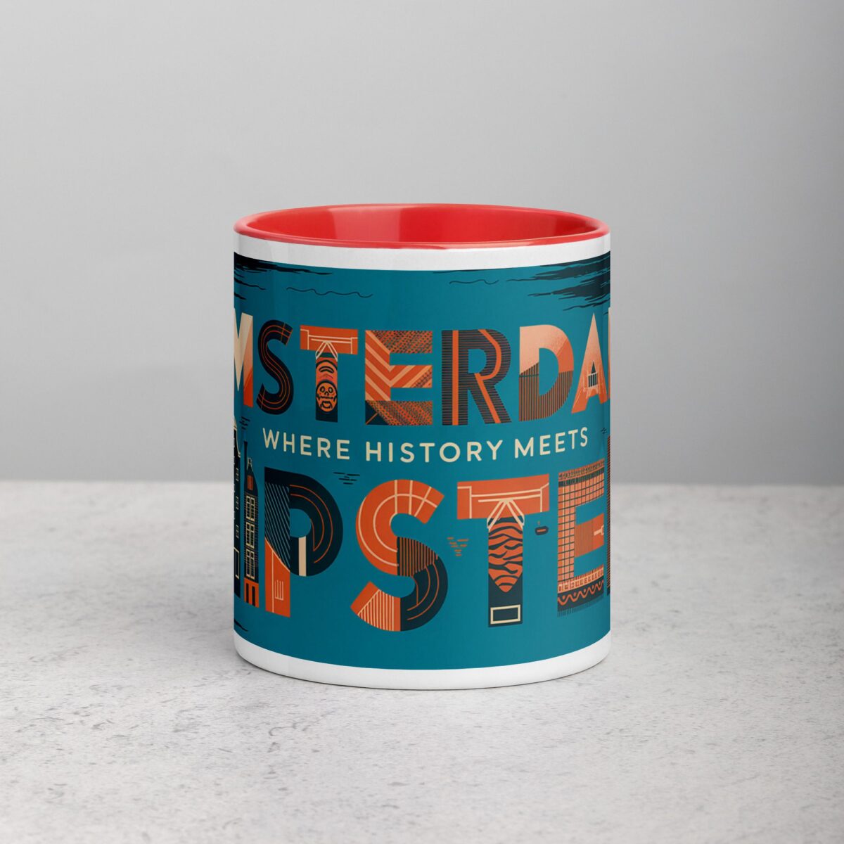 Amsterdam: Where History Meets Hipster Coffee Mug - Image 7