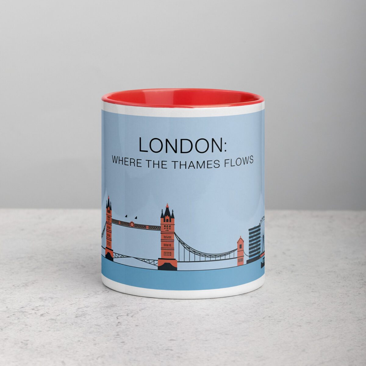 London: Where the Thames Flows Coffee Mug - Image 7