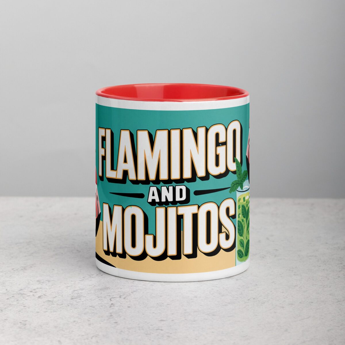 Flamingos and Mojitos Coffee Mug - Image 7