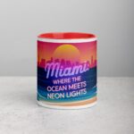 Miami: Where the Ocean Meets the Neon Lights Coffee Mug - Image 7
