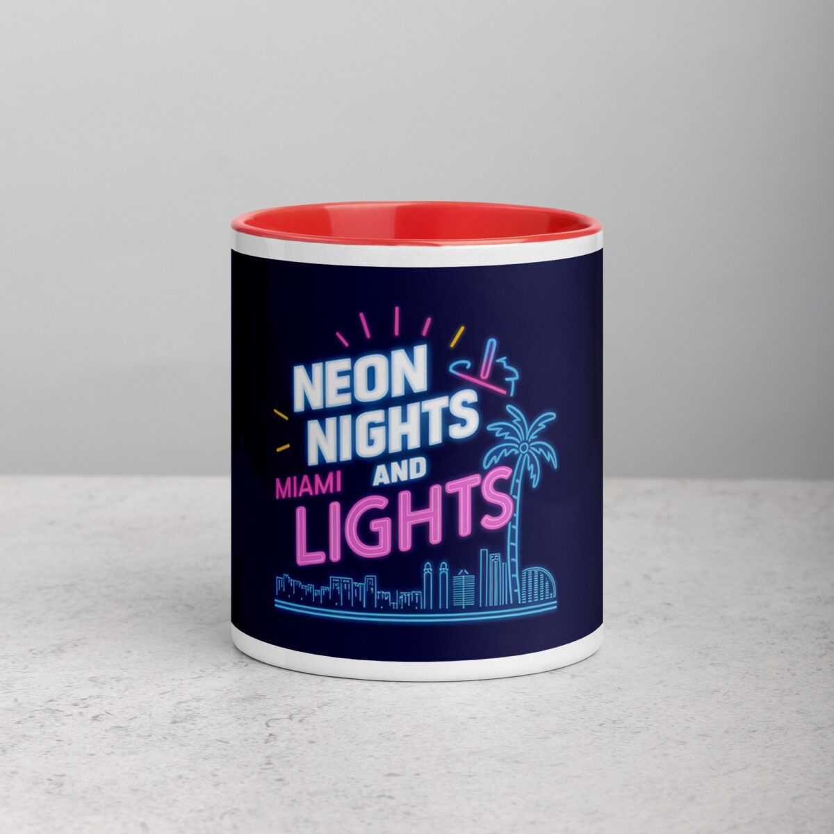Neon Nights and Miami Lights Coffee Mug - Image 7