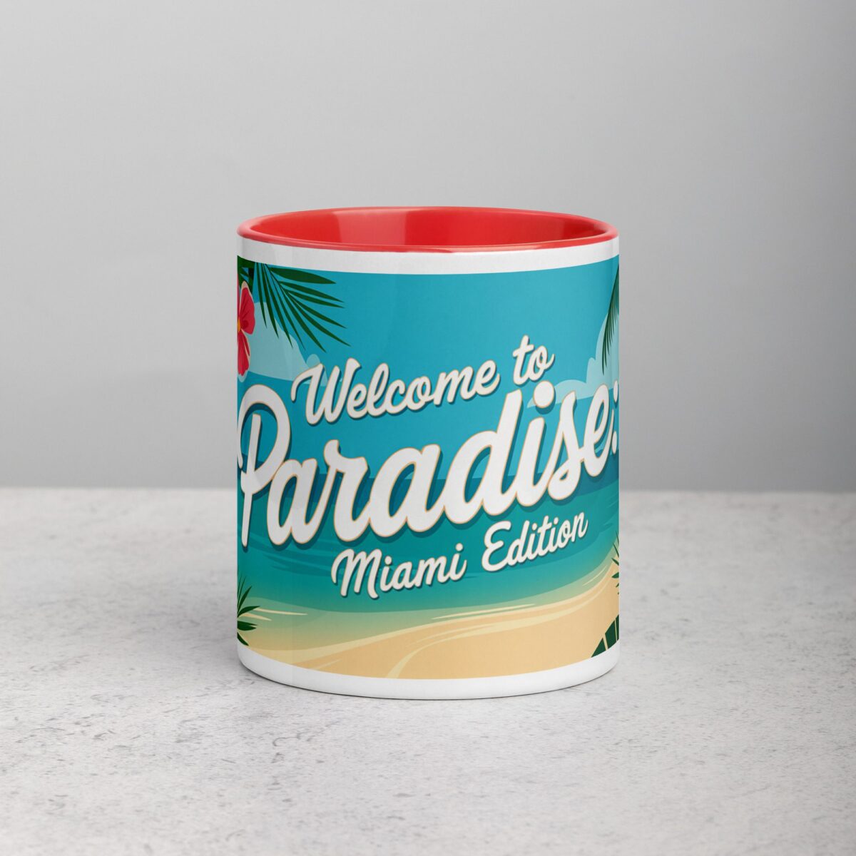Welcome to Paradise: Miami Edition Coffee Mug - Image 7