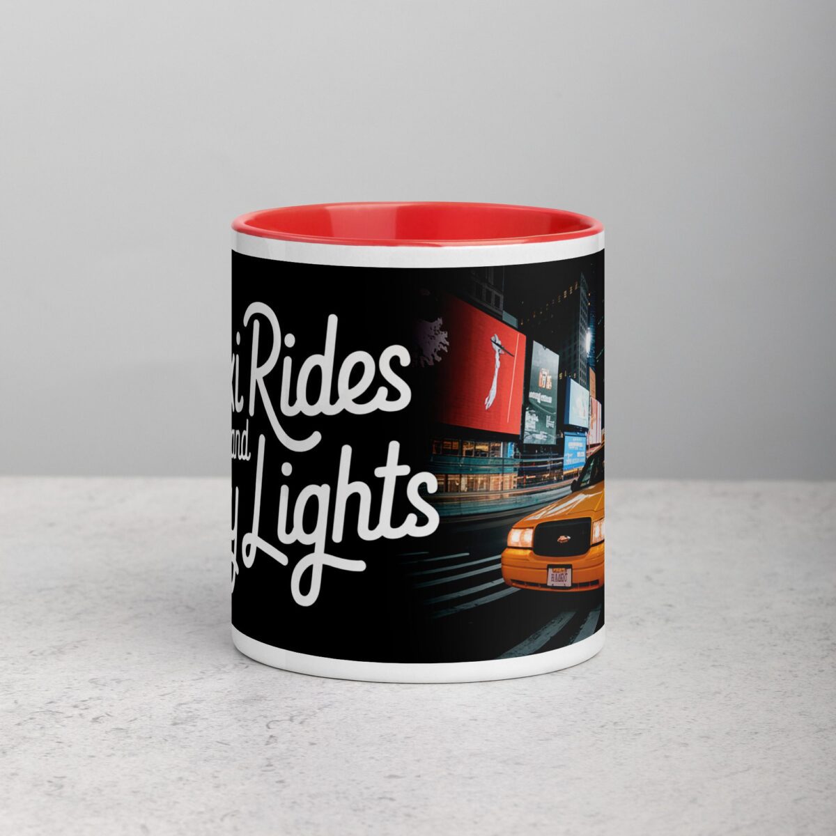 Taxi Rides and City Lights Coffee Mug - Image 7
