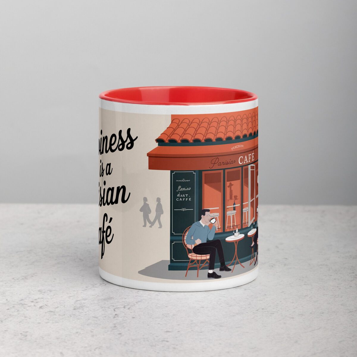 Happiness Is a Parisian Café Coffee Mug - Image 7