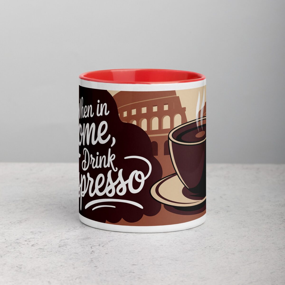 When in Rome, Drink Espresso Coffee Mug - Image 7