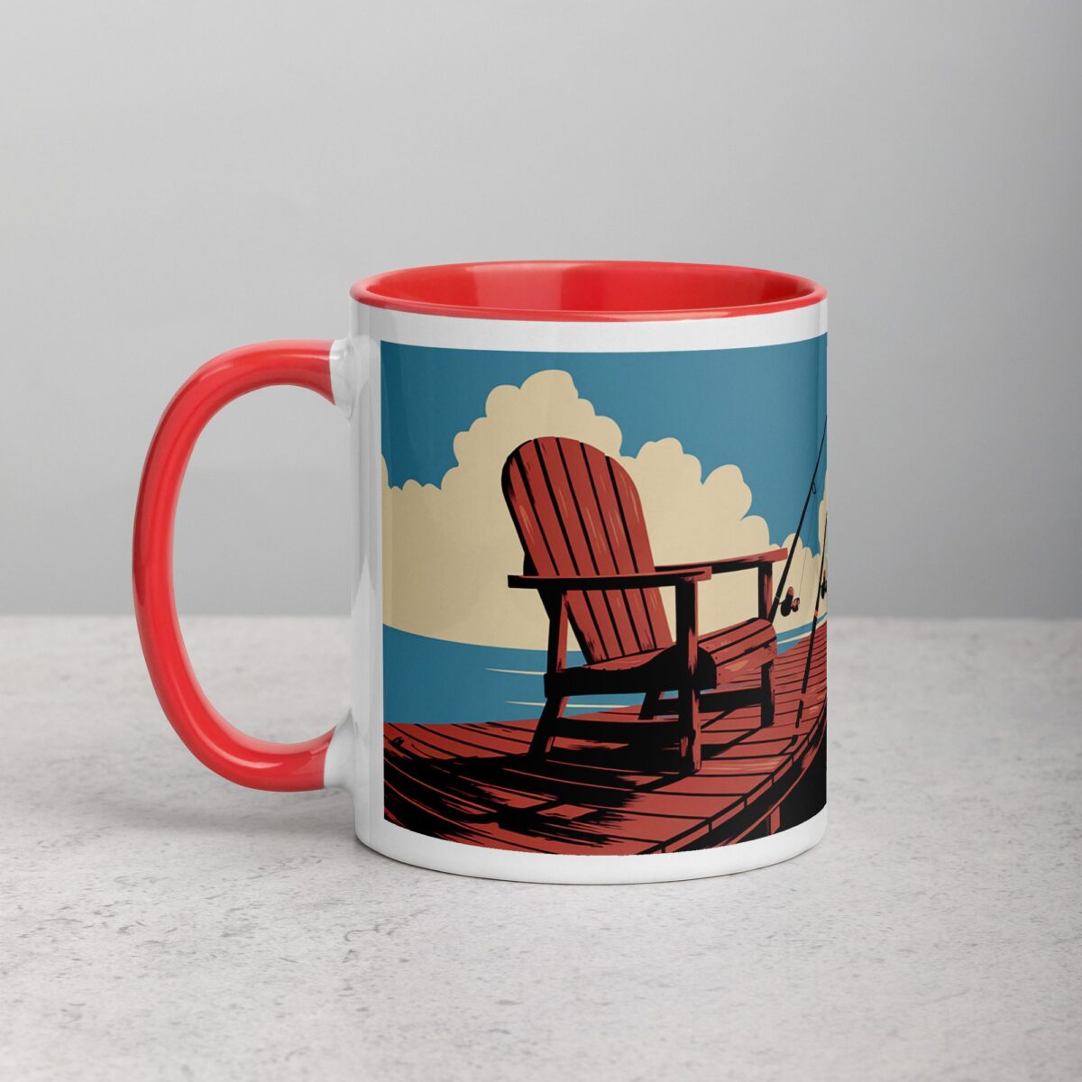 I Love Fishing Retro Coffee Mug & Tea Cup - Image 8