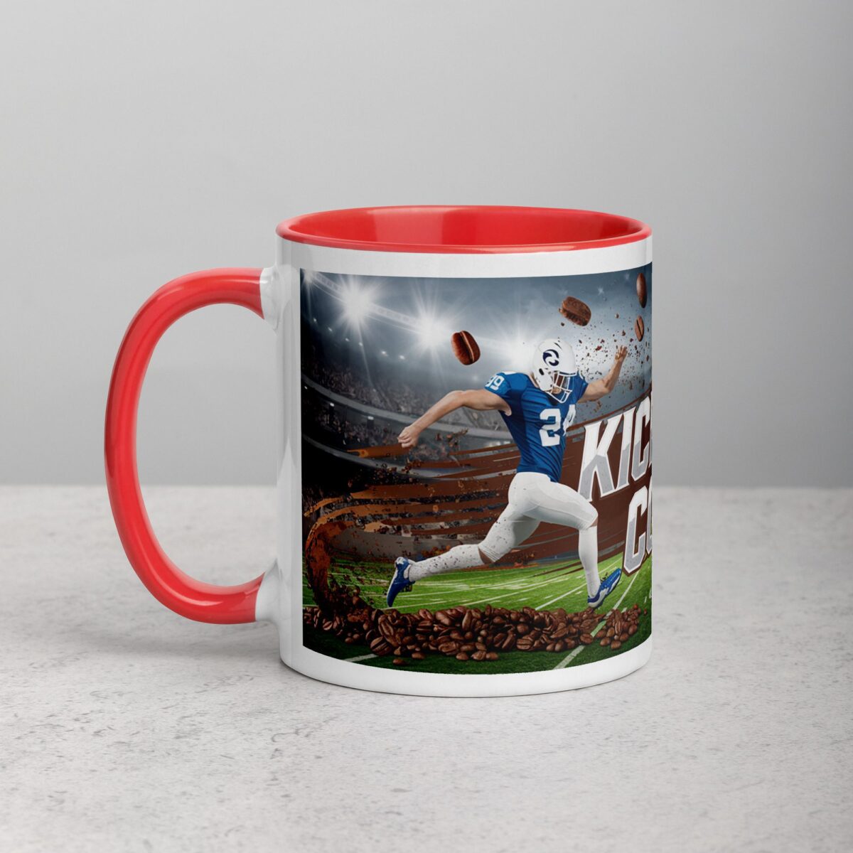 Kickoff, Coffee, Repeat Football Mug - Image 8