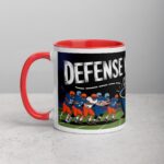 Defense Wins Games, Coffee Starts Days Football Mug - Image 8