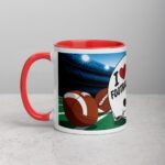 I Love Football Fun Coffee Mug & Tea Cup - Image 8