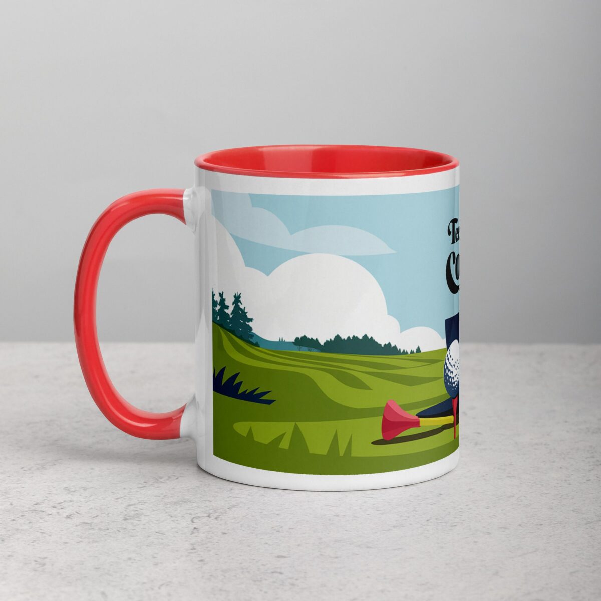 Tee Time & Coffee Time Golf Mug - Image 8