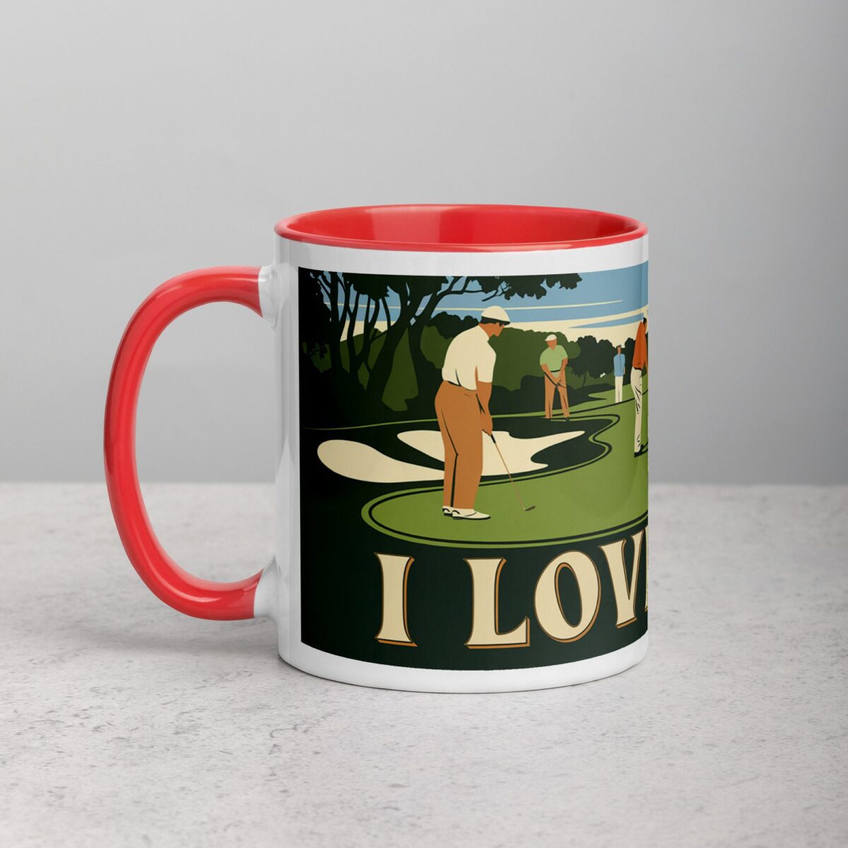 I Love Golf Retro Coffee Mug & Tea Cup - Image 8