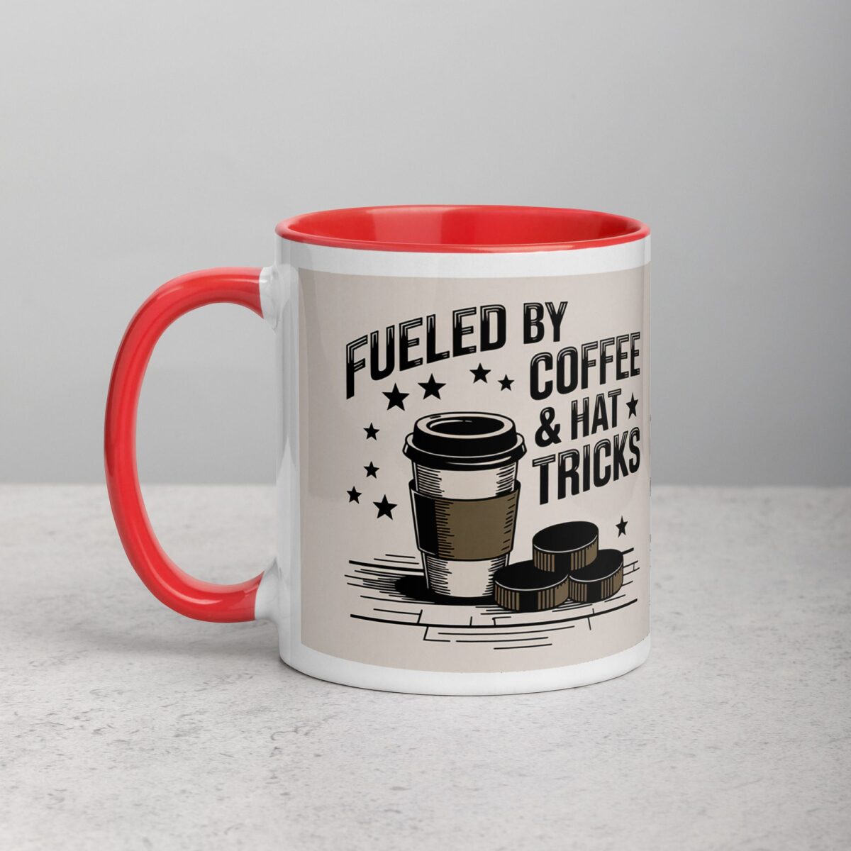 Fueled by Coffee & Hat Tricks Hockey Mug - Image 8