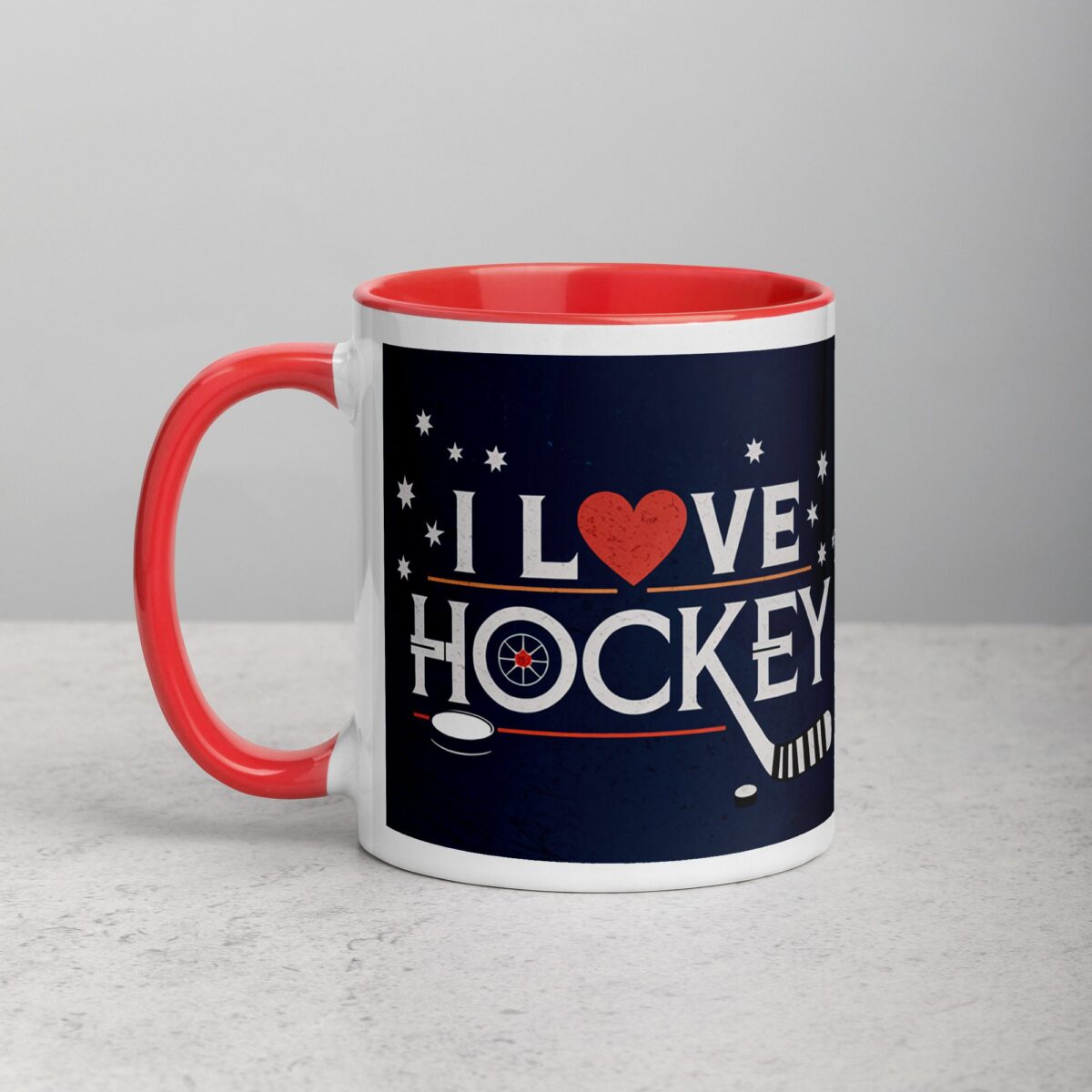 I Love Hockey Sophisticated Hockey Coffee Cup - Image 8