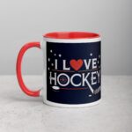 I Love Hockey Sophisticated Hockey Coffee Cup - Image 8