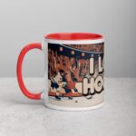 I Love Hockey Retro Hockey Coffee Cup - Image 8