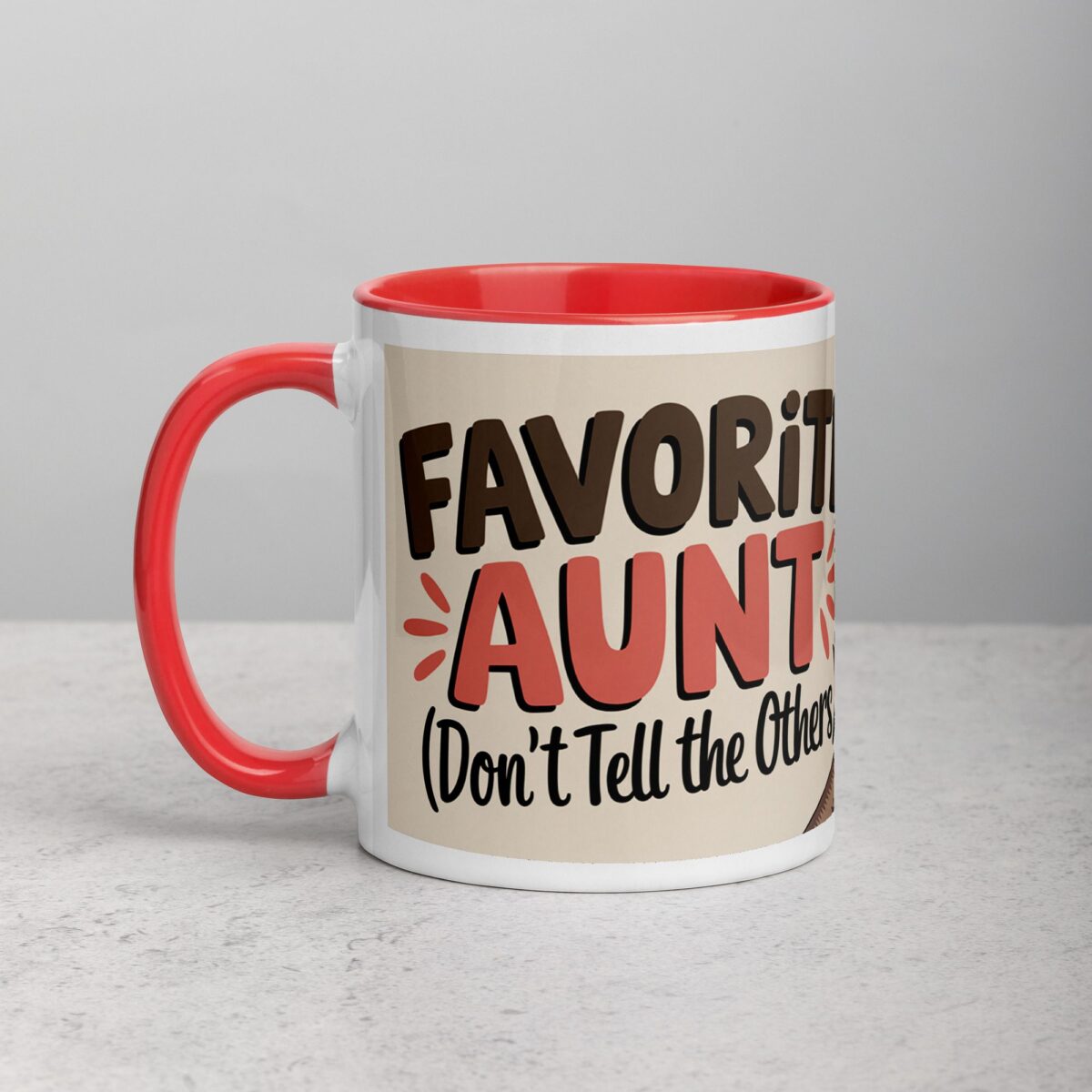Favorite Aunt (Don’t Tell the Others) Coffee Mug - Image 8