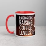 Raising Kids, Raising Coffee Levels Mug - Image 8