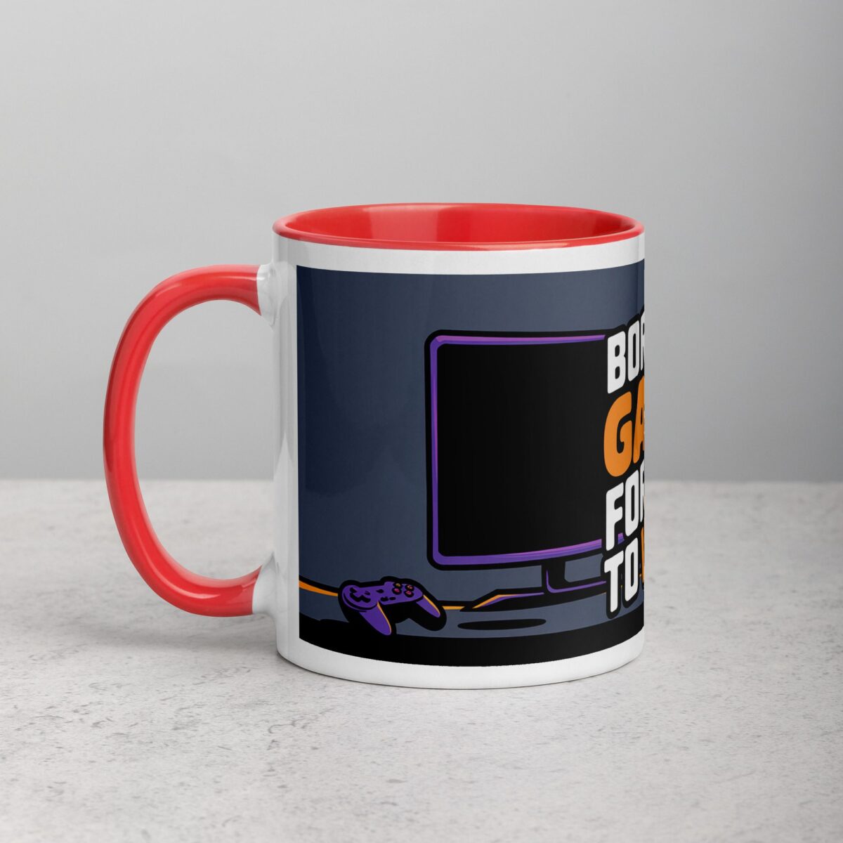 Born to Game, Forced to Work Gamer Coffee Mug - Image 8
