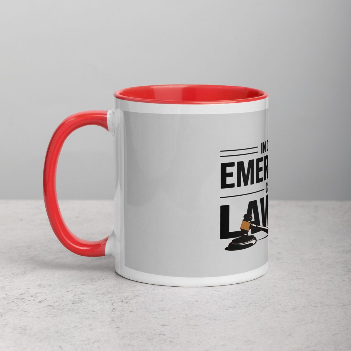 In Case of Emergency, Call a Lawyer Coffee Mug - Image 8