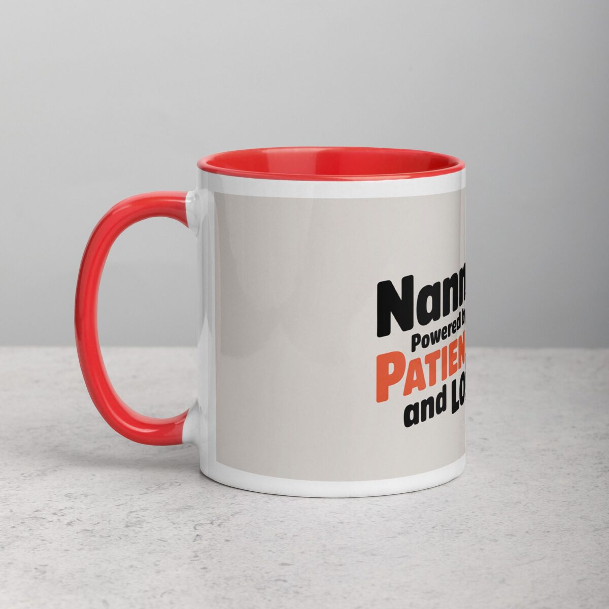 Nanny Life: Powered by Patience and Love Coffee Mug - Image 8