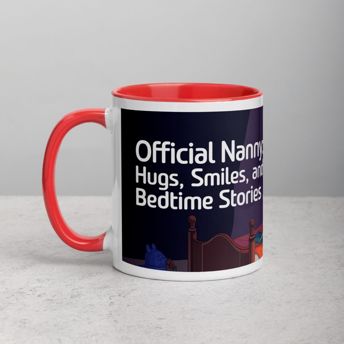 Official Nanny: Hugs, Smiles, and Bedtime Stories Mug - Image 8