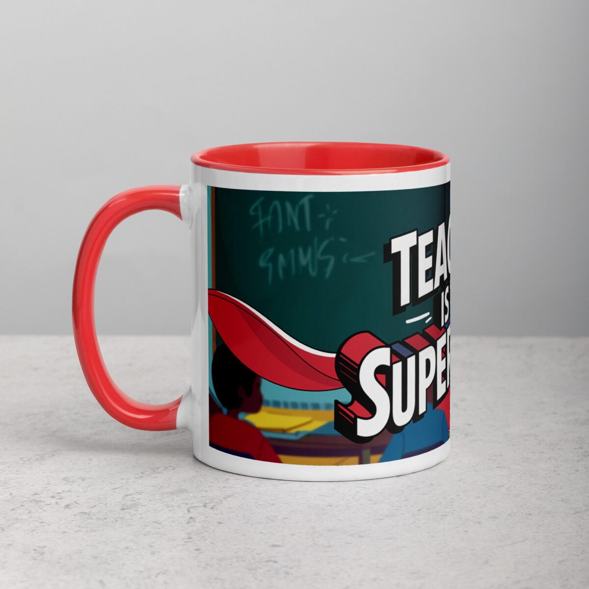 Teaching Is My Superpower Woman Coffee Mug & Tea Cup - Image 8