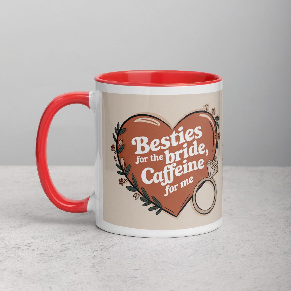 Besties for the Bride, Caffeine for Me Mug - Image 8
