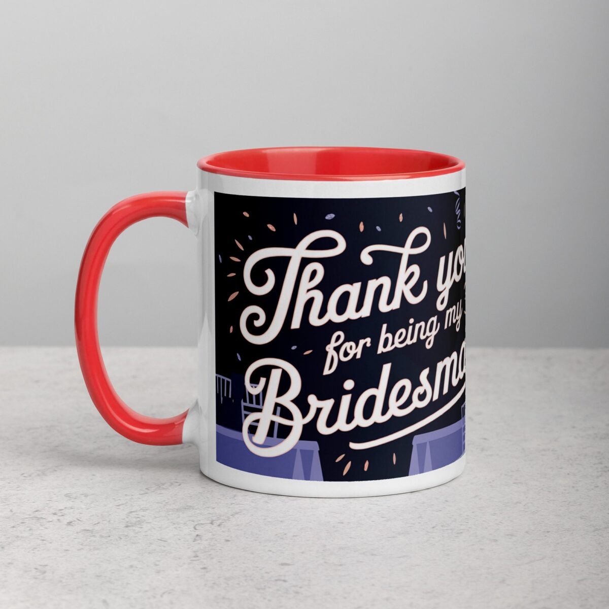 Thank You for Being My Bridesmaid Fun Coffee Mug - Image 8