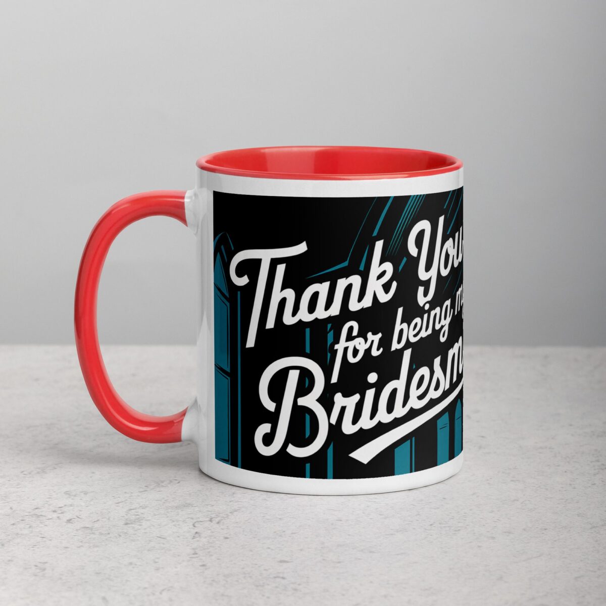 Thank You for Being My Bridesmaid Retro Coffee Mug - Image 8