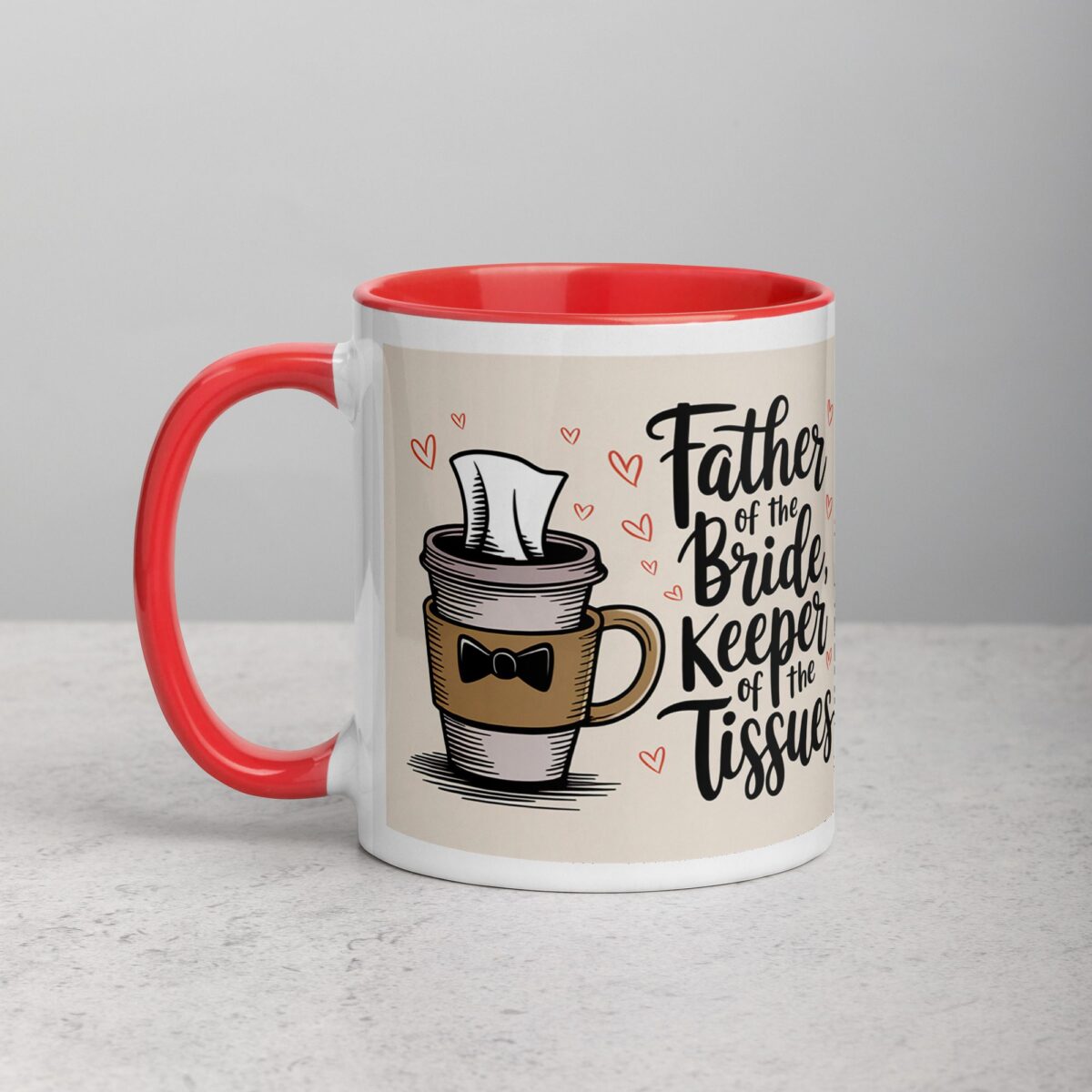 Father of the Bride, Keeper of the Tissues Coffee Mug - Image 8