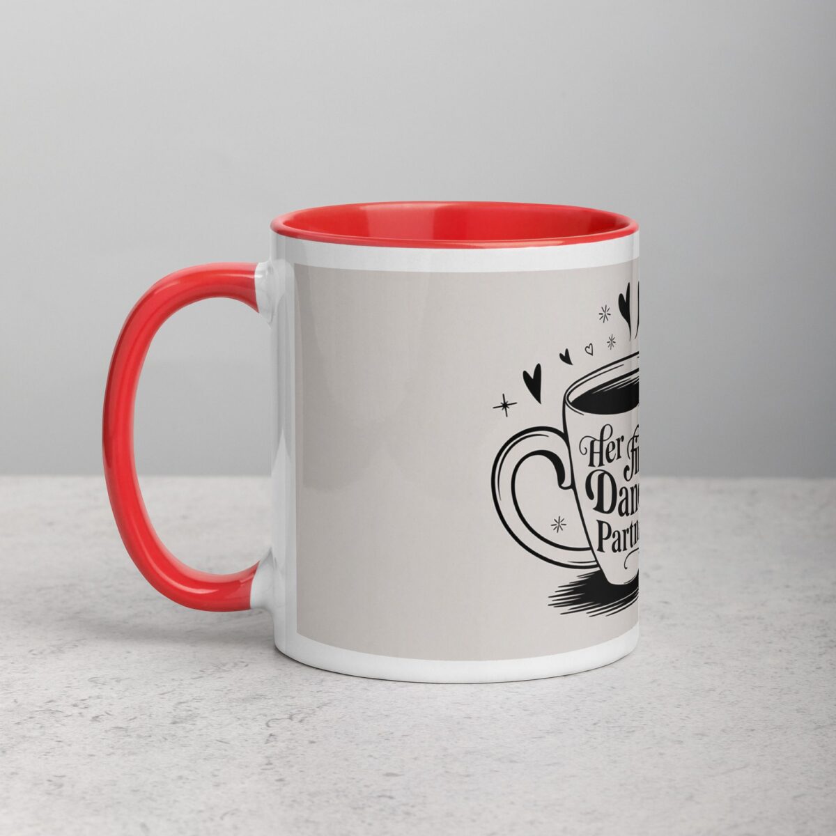 Her First Dance Partner Coffee Mug & Tea Cup - Image 8