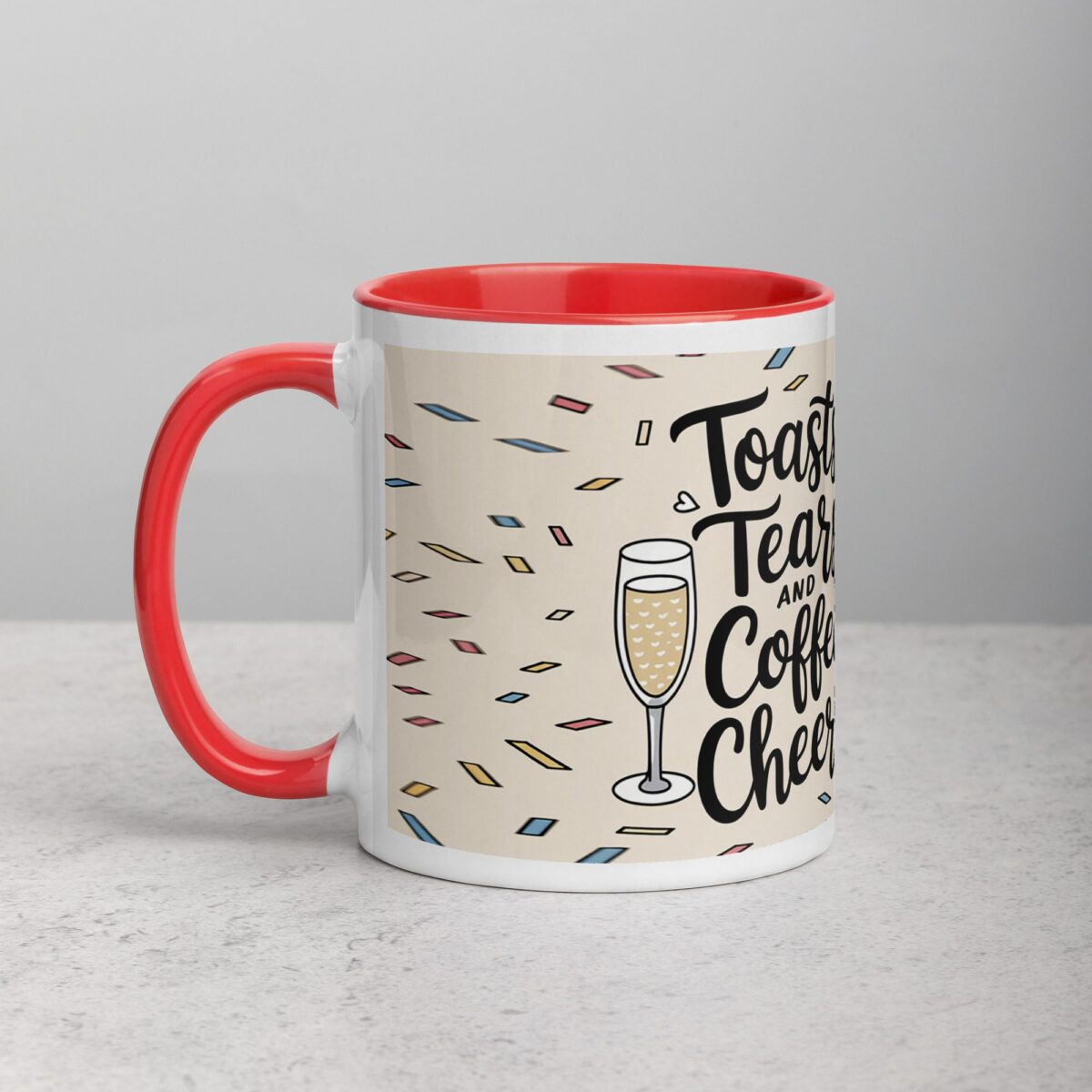 Toasts, Tears, and Coffee Cheers Mug - Image 8