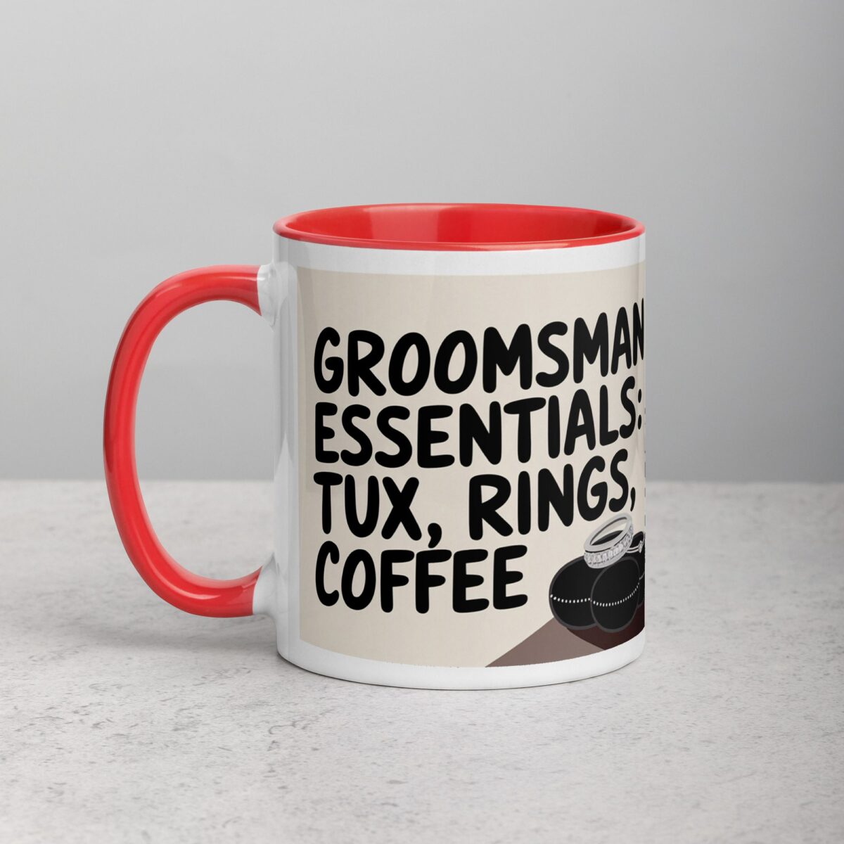 Groomsman Essentials: Tux, Rings, Coffee Mug - Image 8