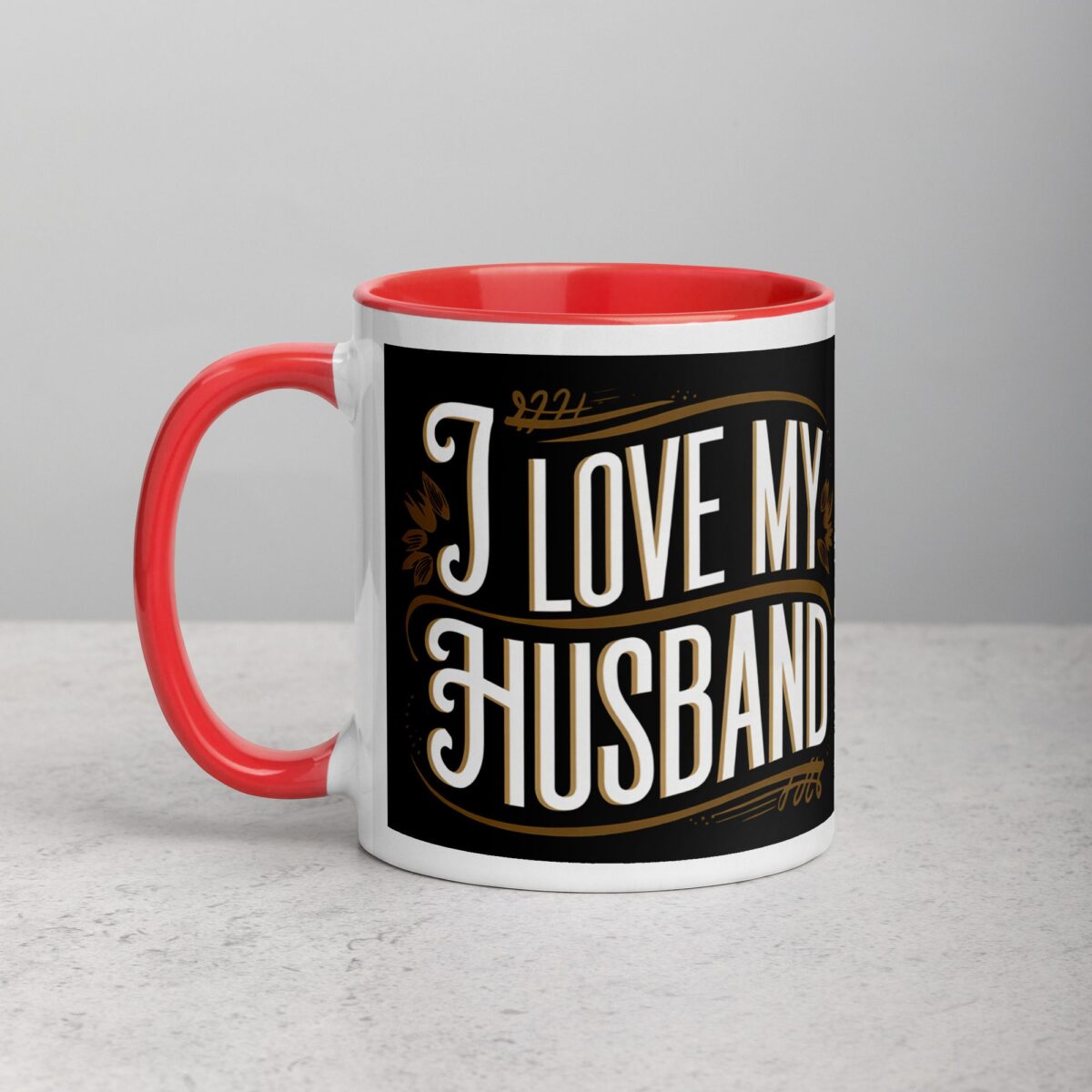 I Love My Husband Elegant Coffee Mug & Tea Cup - Image 8