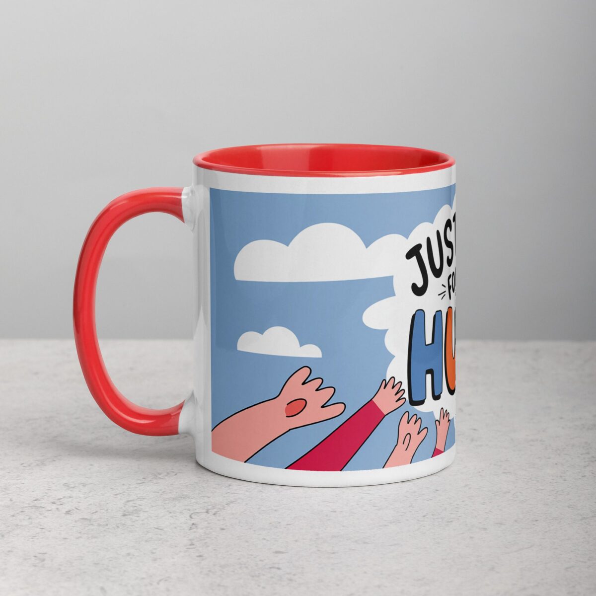 Just Here for the Hugs Coffee Mug - Image 8