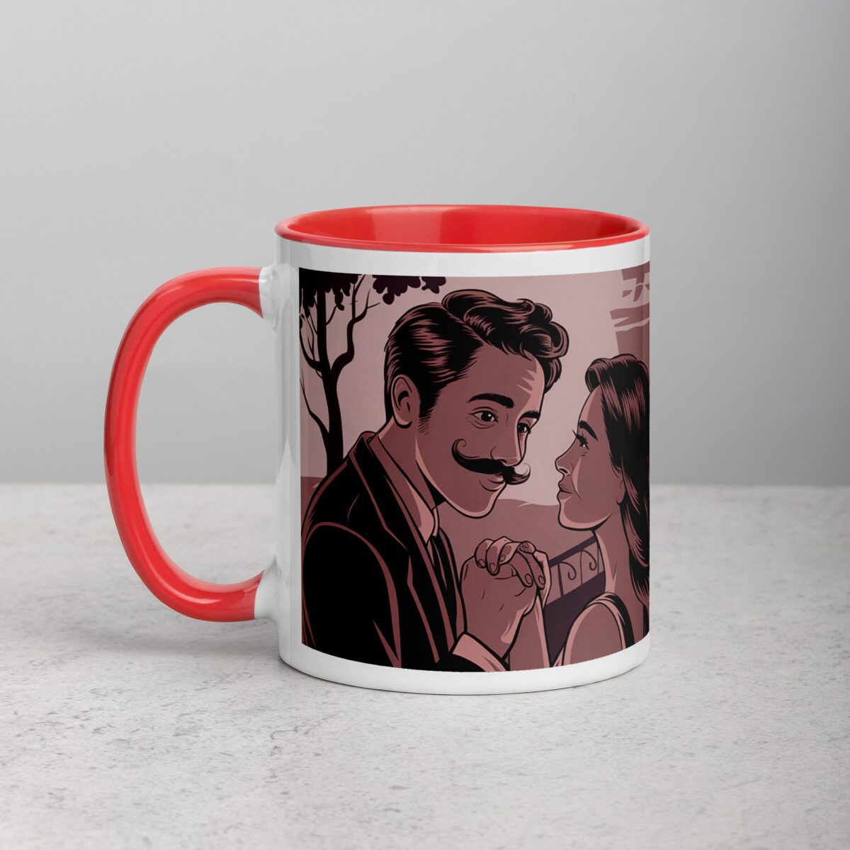 I Mustache You to Be Mine Boyfriend Coffee Mug - Image 8