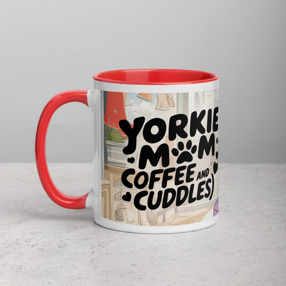 Yorkie Mom (Coffee and Cuddles) Mug - Image 8