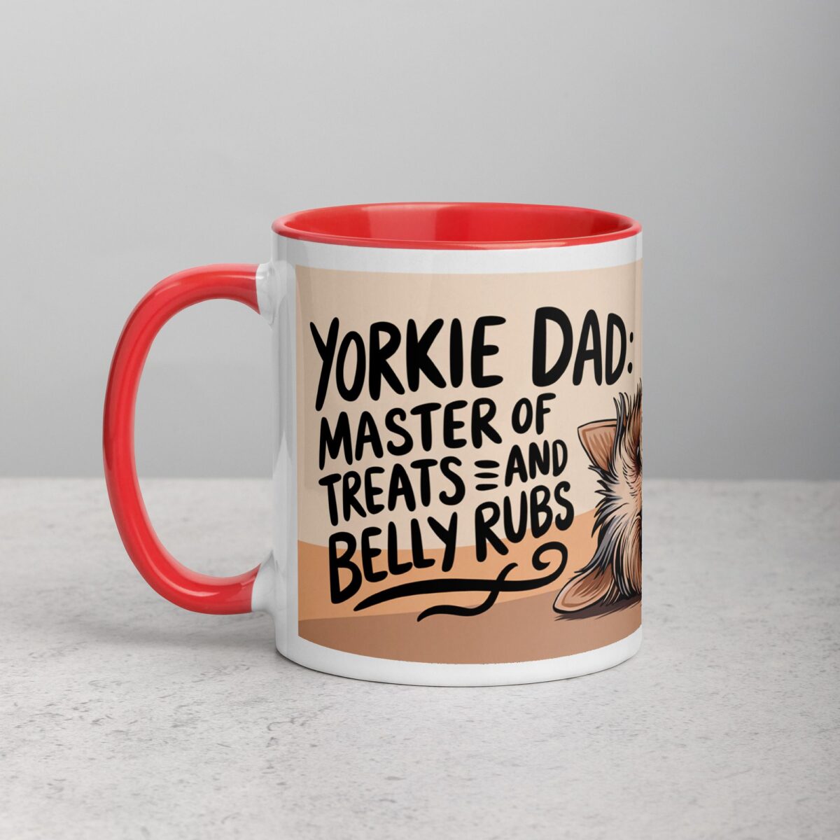 Yorkie Dad: Master of Treats and Belly Rubs Coffee Mug - Image 8