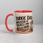 Yorkie Dad: Master of Treats and Belly Rubs Coffee Mug - Image 8