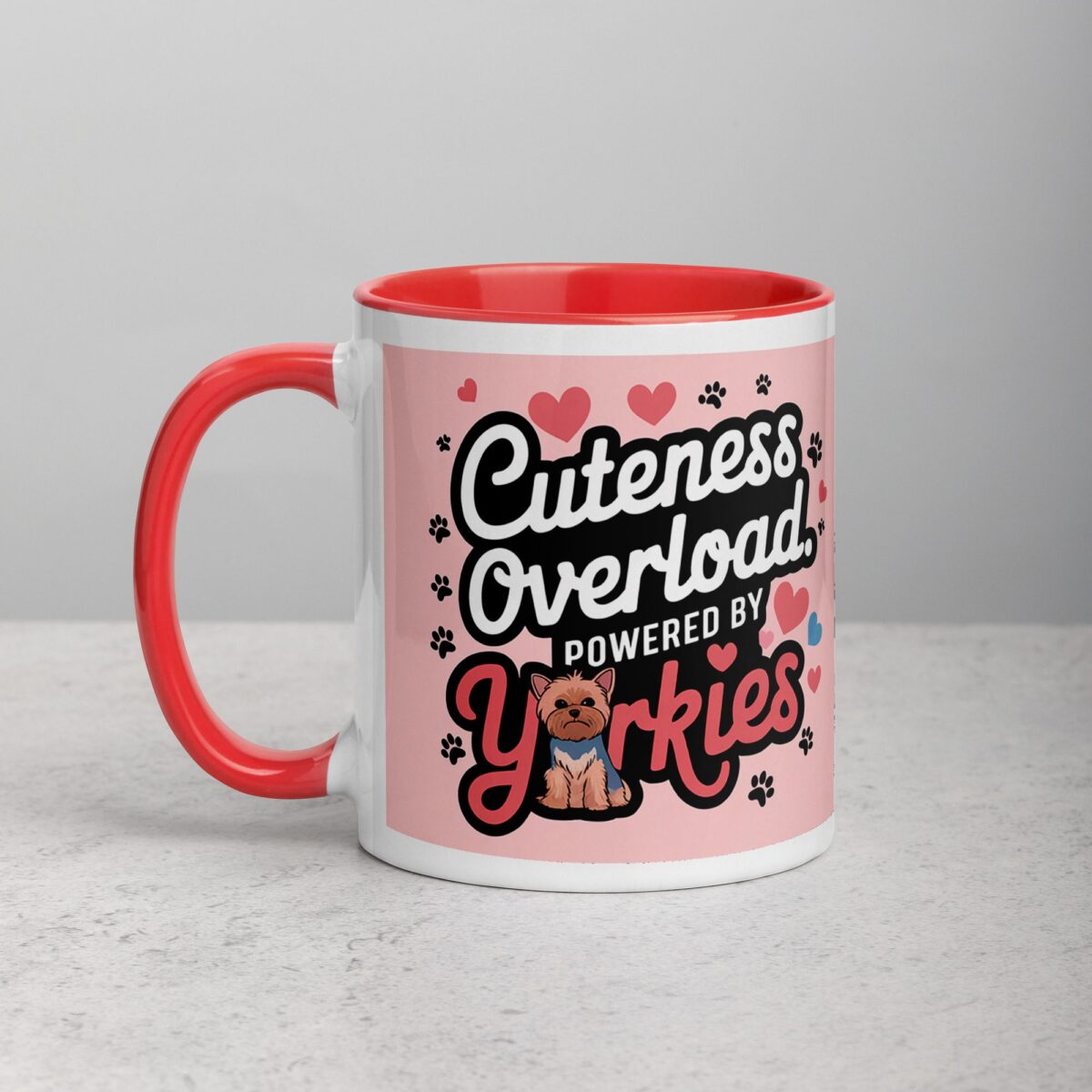Cuteness Overload: Powered by Yorkies Coffee Mug - Image 8