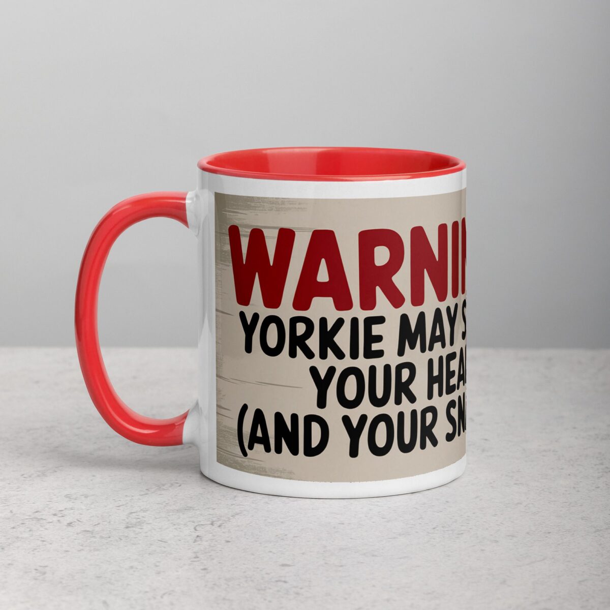 Warning: Yorkie May Steal Your Heart Coffee Mug - Image 9