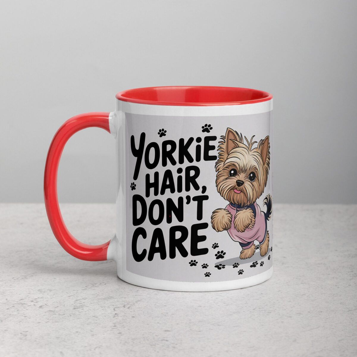 Yorkie Hair, Don’t Care Coffee Mug - Image 8