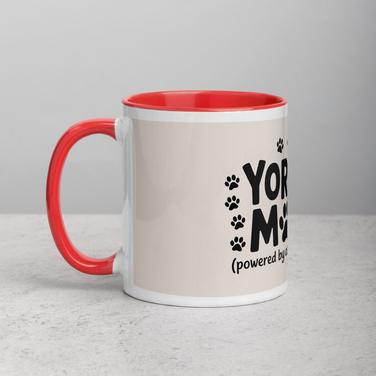 Yorkie Mom Text Coffee Mug & Tea Cup - Image 8
