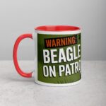 Warning: Beagle on Patrol Coffee Mug - Image 8