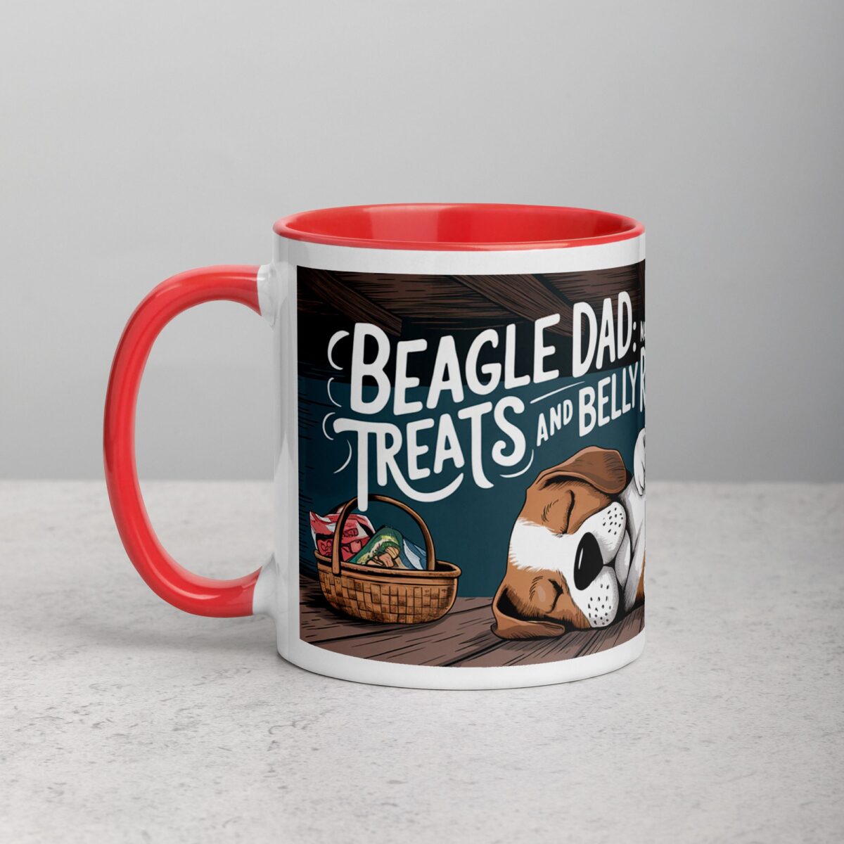 Beagle Dad: Master of Treats and Belly Rubs Coffee Mug - Image 8