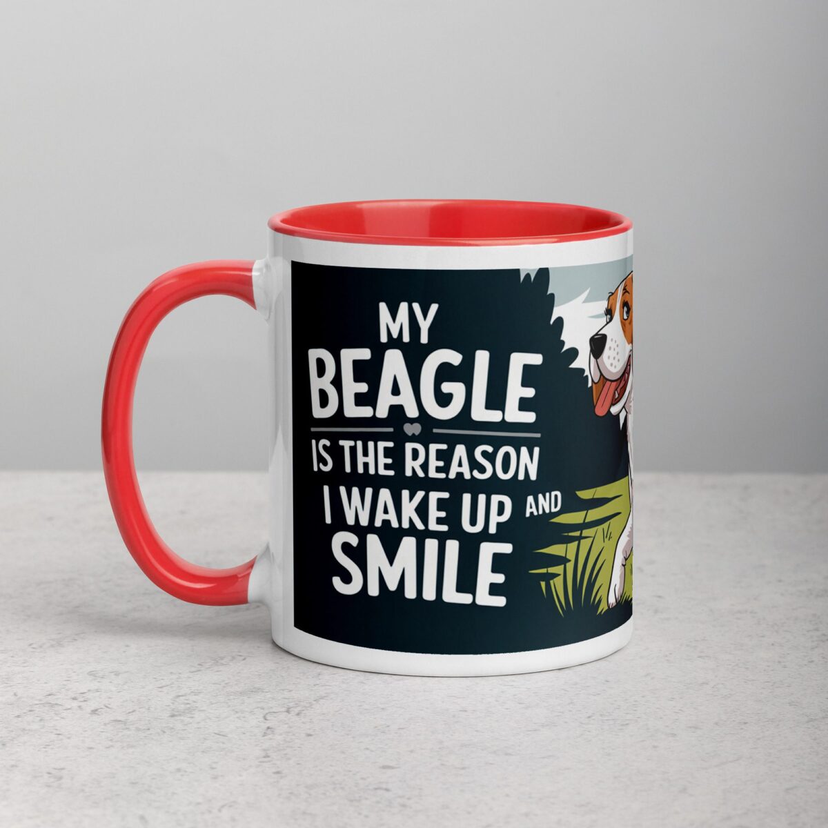 My Beagle Is the Reason I Wake Up (and Smile) Coffee Mug - Image 8