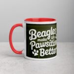 Beagles Make Life Pawsitively Better Coffee Mug - Image 8