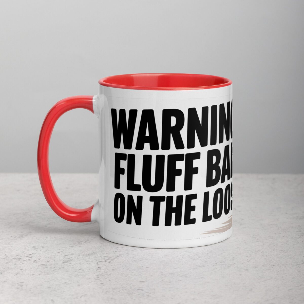 Warning: Fluff Ball on the Loose Coffee Mug - Image 8