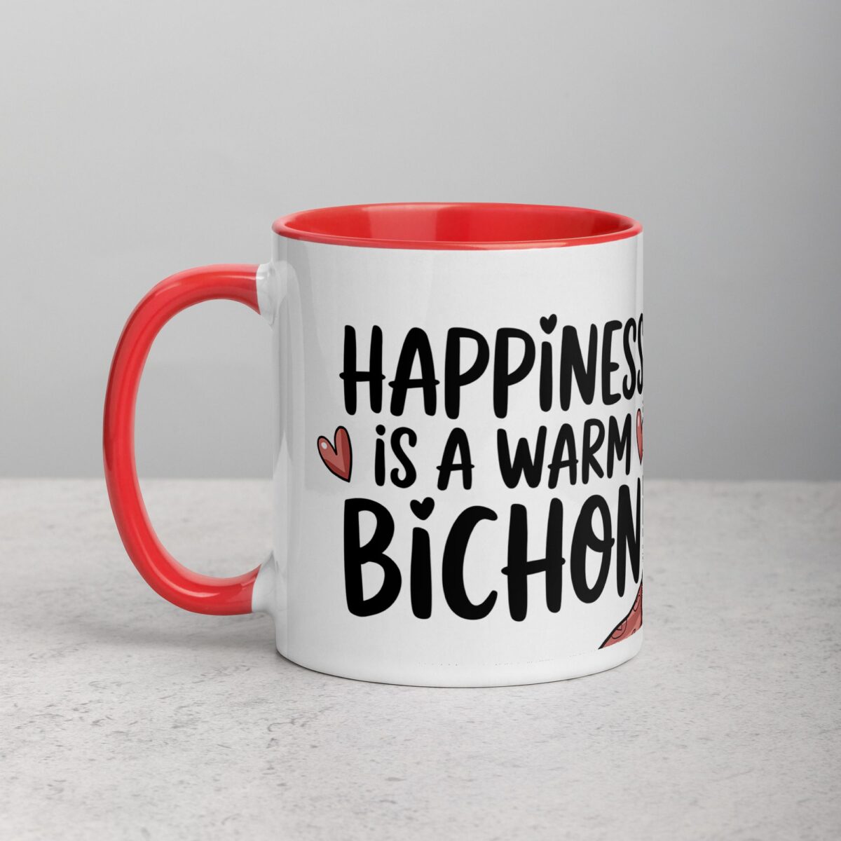 Happiness Is a Warm Bichon Coffee Mug & Tea Cup - Image 8