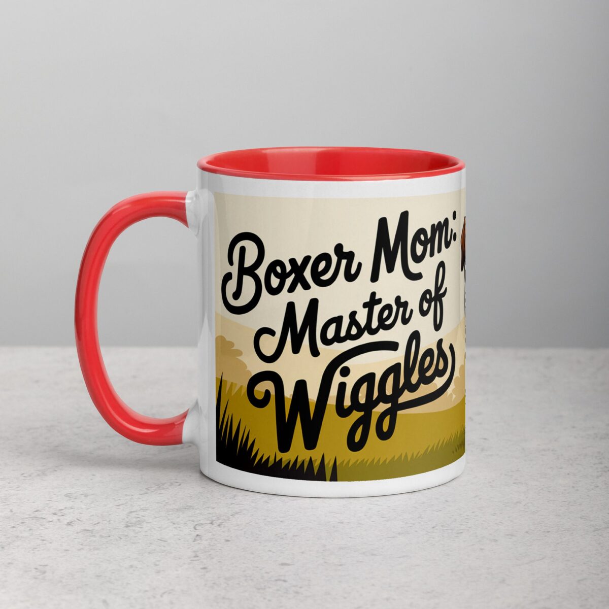 Boxer Mom: Master of Wiggles Coffee Mug - Image 8
